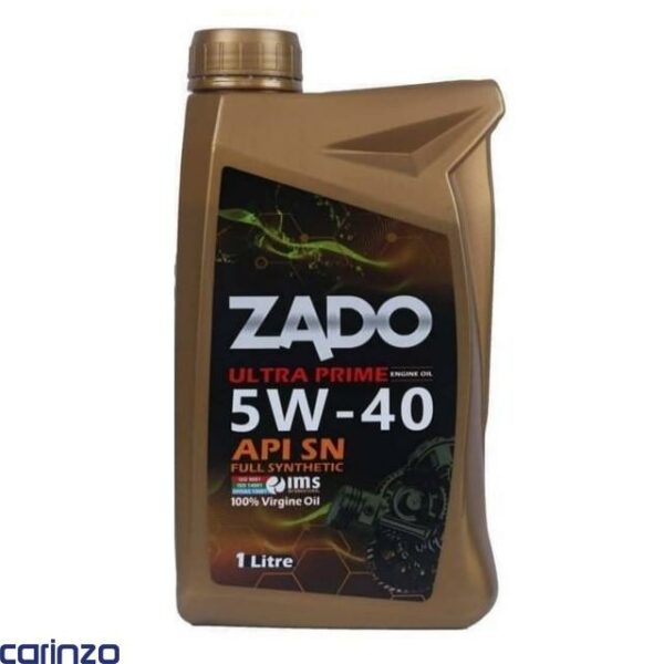 روغن موتور زادو مدل یک لیتری 5W40 SN موجود در فروشگاه اینترنتی کارینزو